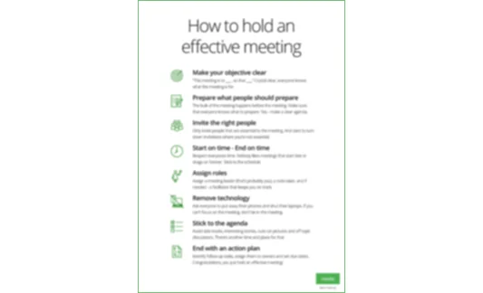 Poster: Meeting Room Equipment Checklist →